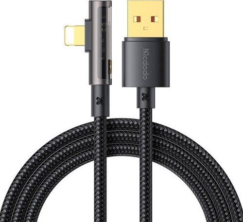 Kabel USB Mcdodo USB-A - Lightning 1.2 m Czarny (MDD92) MDD92 (6921002635103) USB kabelis