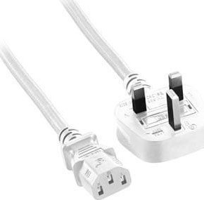 MicroConnect Power Cord UK Type G - C13 2M  AK-440107-018-S white UK Type G, BS 1363 -  5704174522164 kabelis, vads