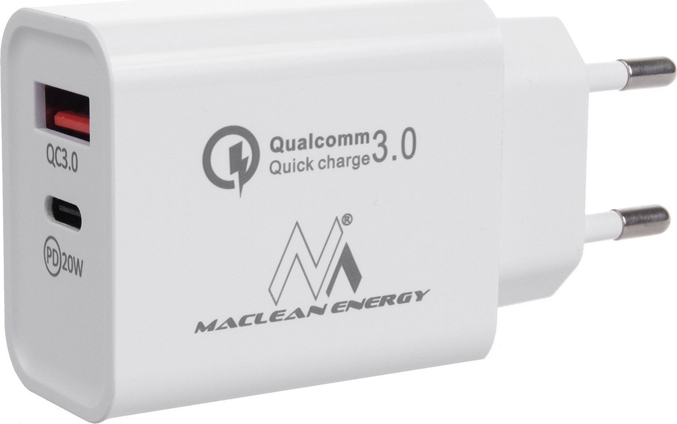 Power charger 20W QC 3.0 PD Maclean MCE485W iekārtas lādētājs