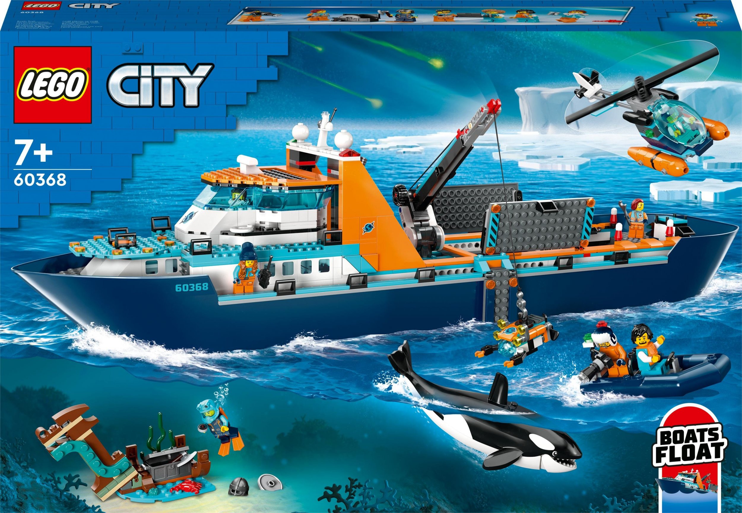 LEGO City 60368 Arctic Explorer Ship LEGO konstruktors