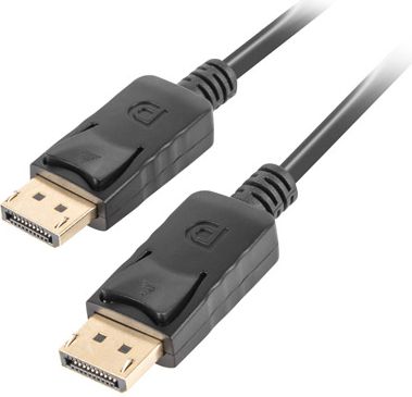 Lanberg cable Display Port M/M 3m 4K black kabelis video, audio
