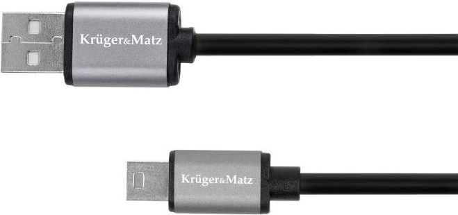 Kabel USB LechPol USB-A - miniUSB 1 m Czarny (KM1241) KM1241 (5901890033343) USB kabelis