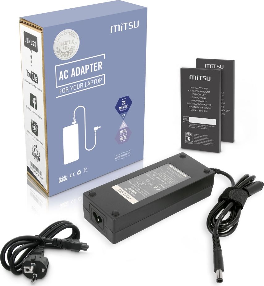 #MITSU AC ADAPTER DELL 19.5V 6.7A (7.4X5)130W portatīvo datoru lādētājs