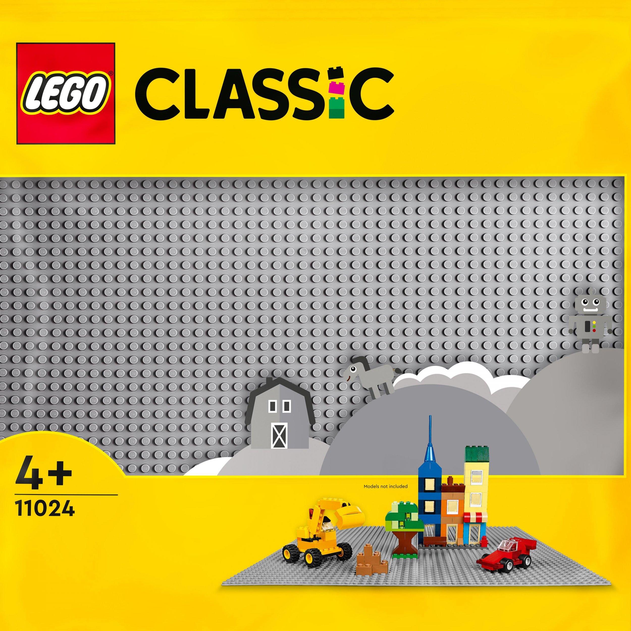 Lego Classic 11024 Grey Baseplate LEGO konstruktors