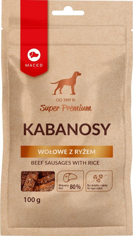 Maced Kabanosy wolowe z ryzem 100 g 12894076 (5907489324083)