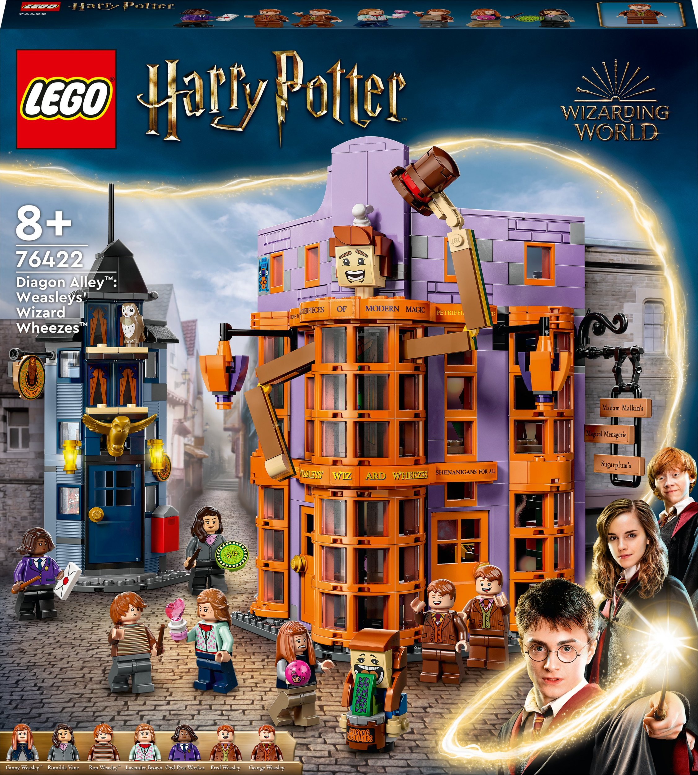 LEGO Harry Potter Ulica Pokatna: Magiczne dowcipy Weasleyow (76422) 76422 (5702017434025) LEGO konstruktors
