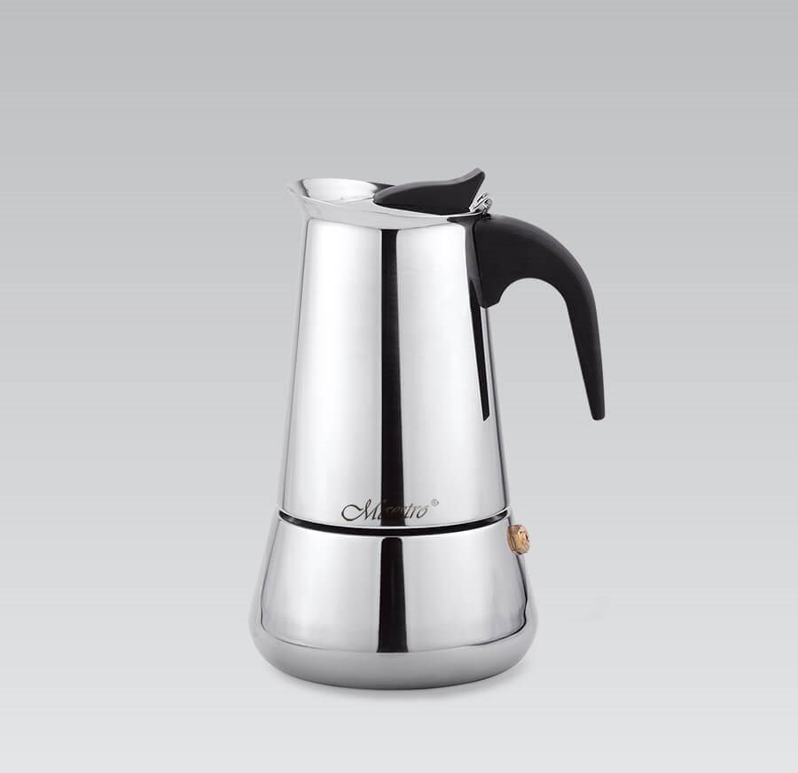 Maestro 4 cup coffee machine MR-1668-4 silver Kafijas automāts