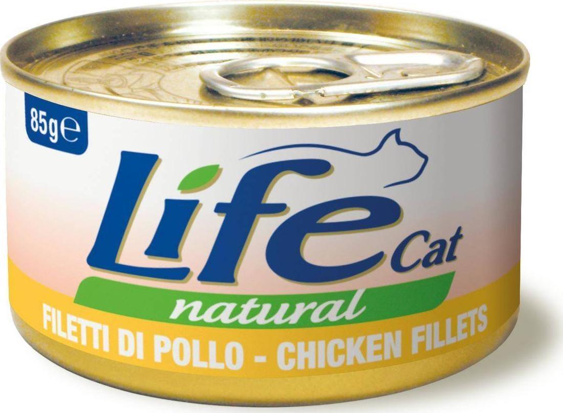 Life Pet Care Puszka 85g Kurczak Filet Karma 110116 (8034105422599) kaķu barība