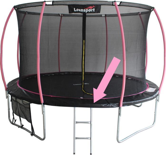 Lean Sport Oslona na sprezyny do Trampoliny Sport Max 8ft Czarno-Rozowa 10694-uniw (5904665994214)