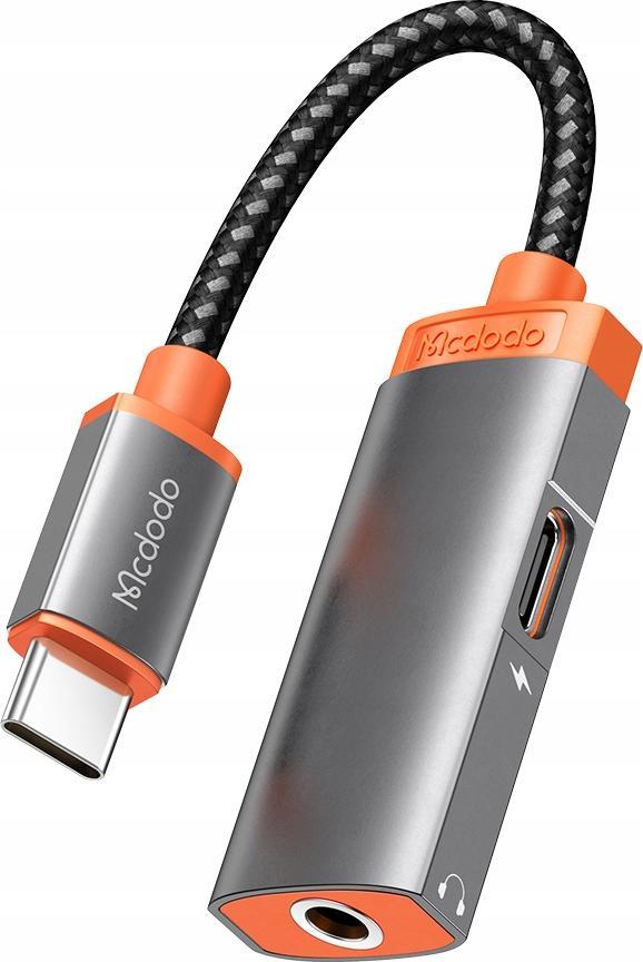 USB-C to Mini jack 3.5m + USB-C adapter Mcdodo CA-0500, PD 60W (black)