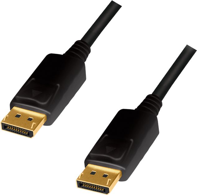 LogiLink CD0103 DisplayPort Cable DP/M to DP/M, 4K/60Hz, CCS, black, 5m kabelis, vads