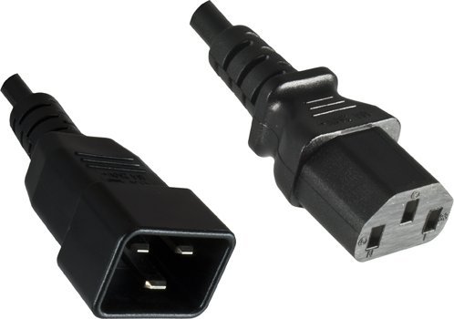 MicroConnect PowerCord C13-C20 0.5M Black  IEC 60320-C13 to C20, Black. 5704174177630 kabelis, vads