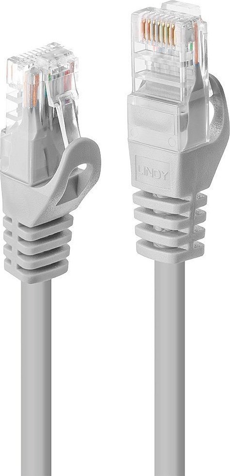 CABLE CAT5E U/UTP 0.3M/GREY 48360 LINDY tīkla kabelis