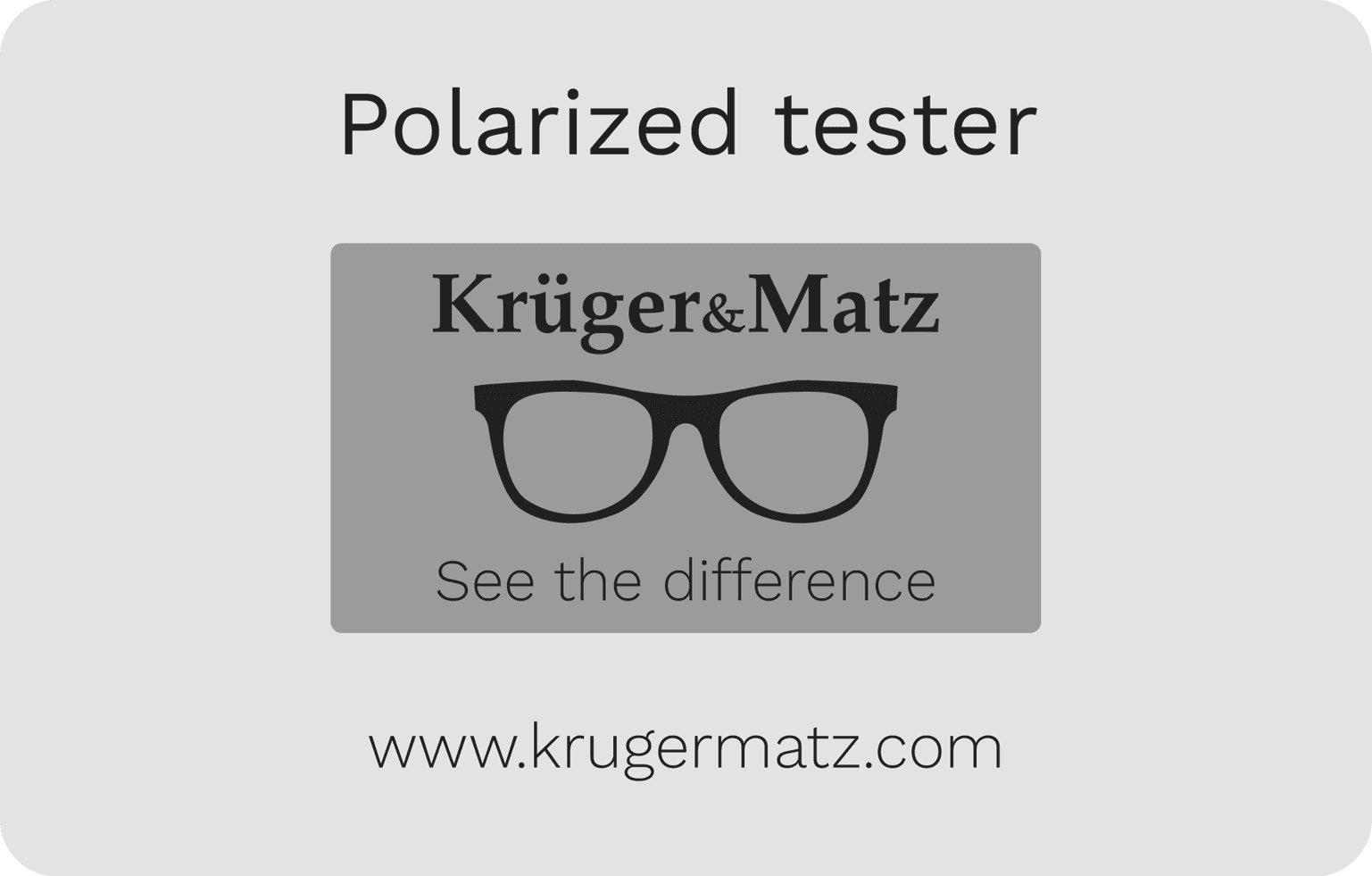 Kruger&Matz Tester polaryzacji okularow Kruger&Matz KM00028 (5901890076401) saulesbrilles