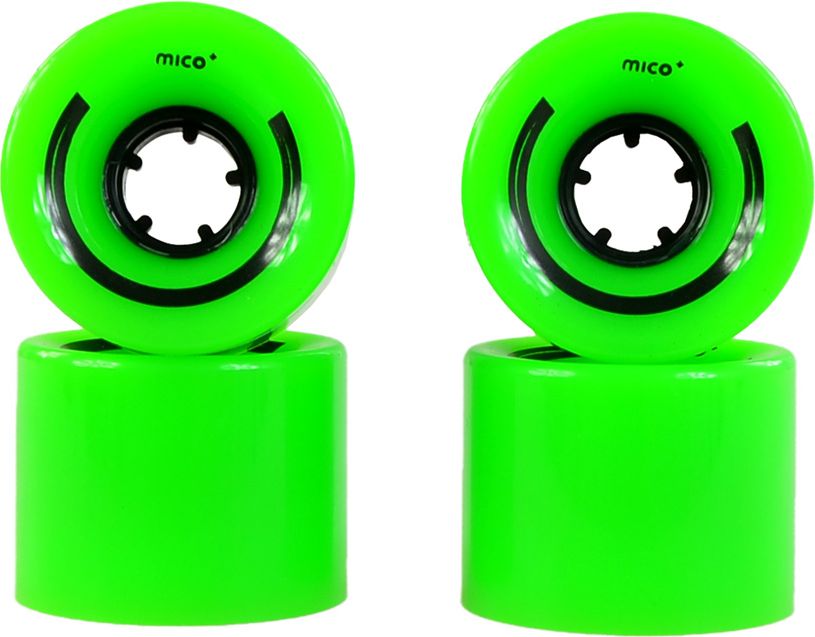 Mico Kolka do deskorolki plastikowej 60x45 mm zielone 4 sztuki (K3597) K3597 (8056375028622)