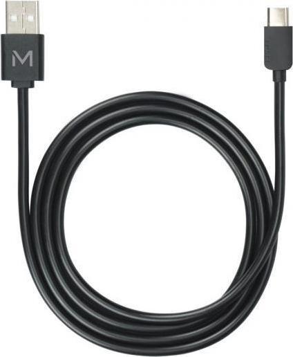 Kabel USB Mobilis USB-A - USB-C 1 m Czarny (001278) 001278 (3700992517841) USB kabelis