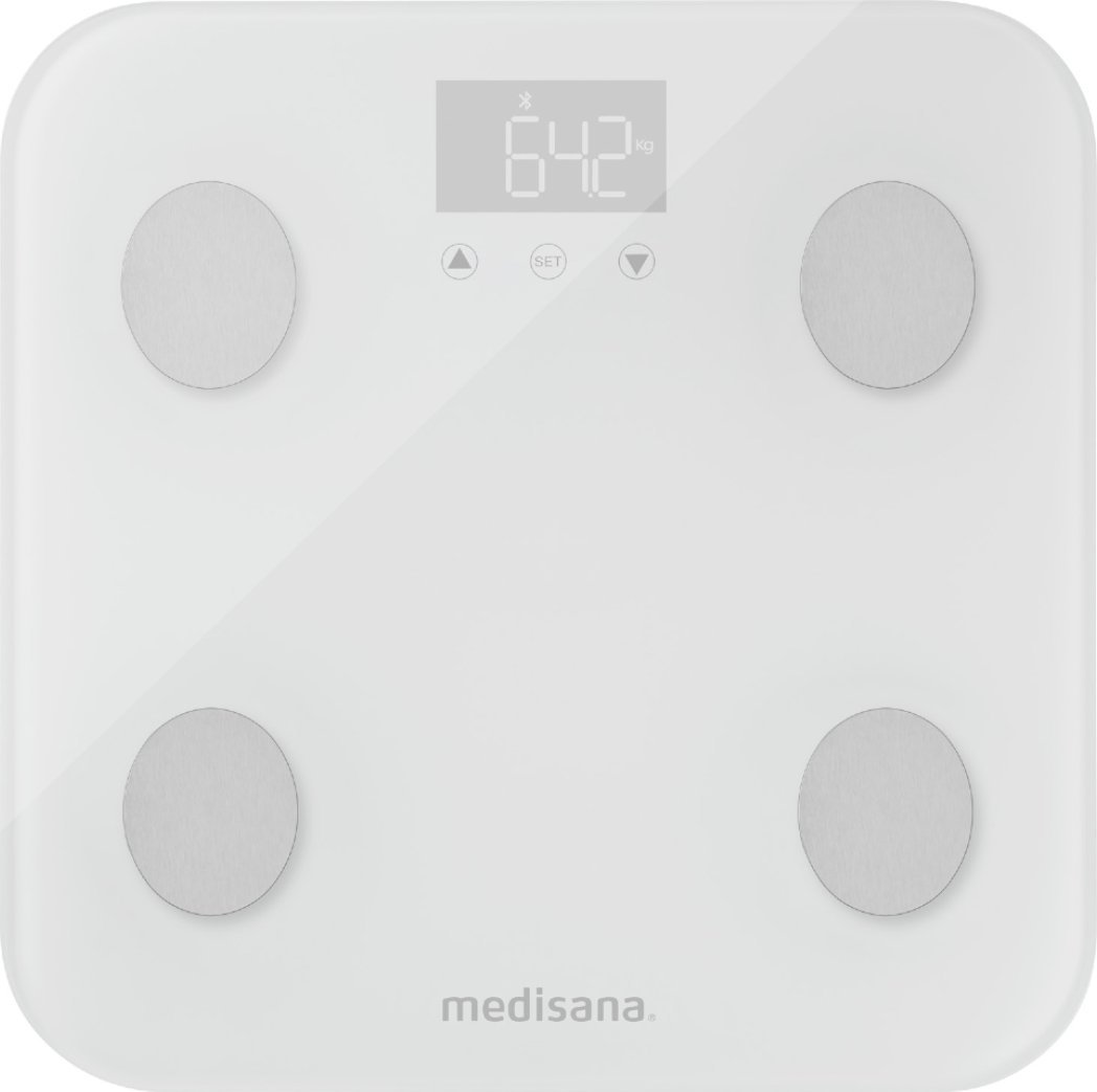 Medisana BS 600 connect Square White Electronic personal scale Svari
