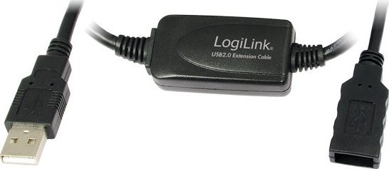 LOGILINK - Cable repeater USB 2.0 15m USB kabelis