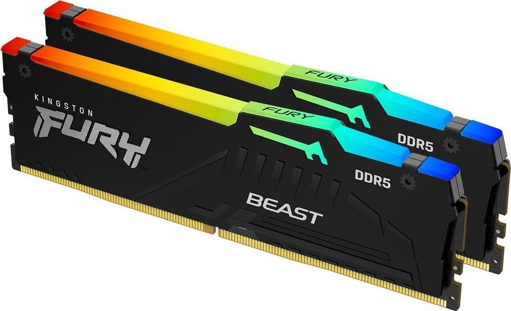 Kingston Technology FURY Beast RGB memory module 64 GB 2 x 32 GB DDR5 6000 MHz operatīvā atmiņa