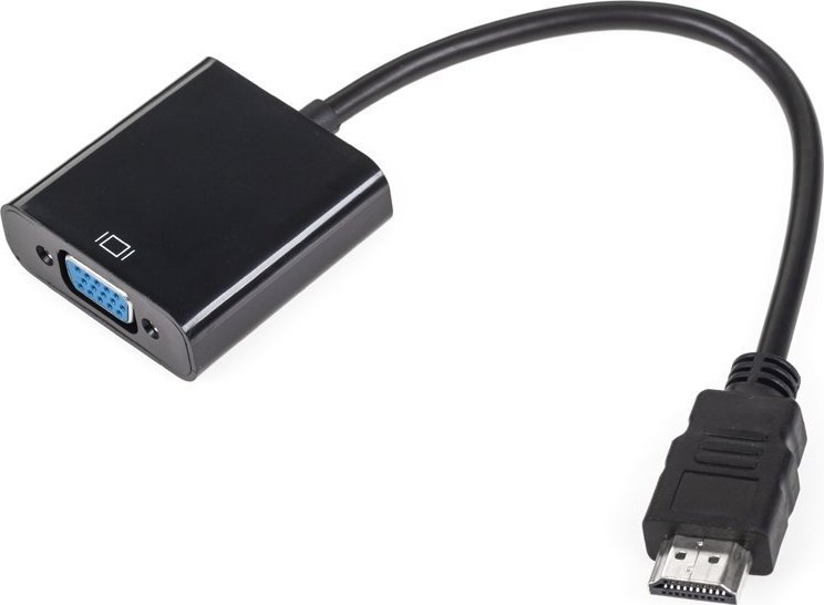 Adapter AV LP HDMI - D-Sub (VGA) czarny 11241219