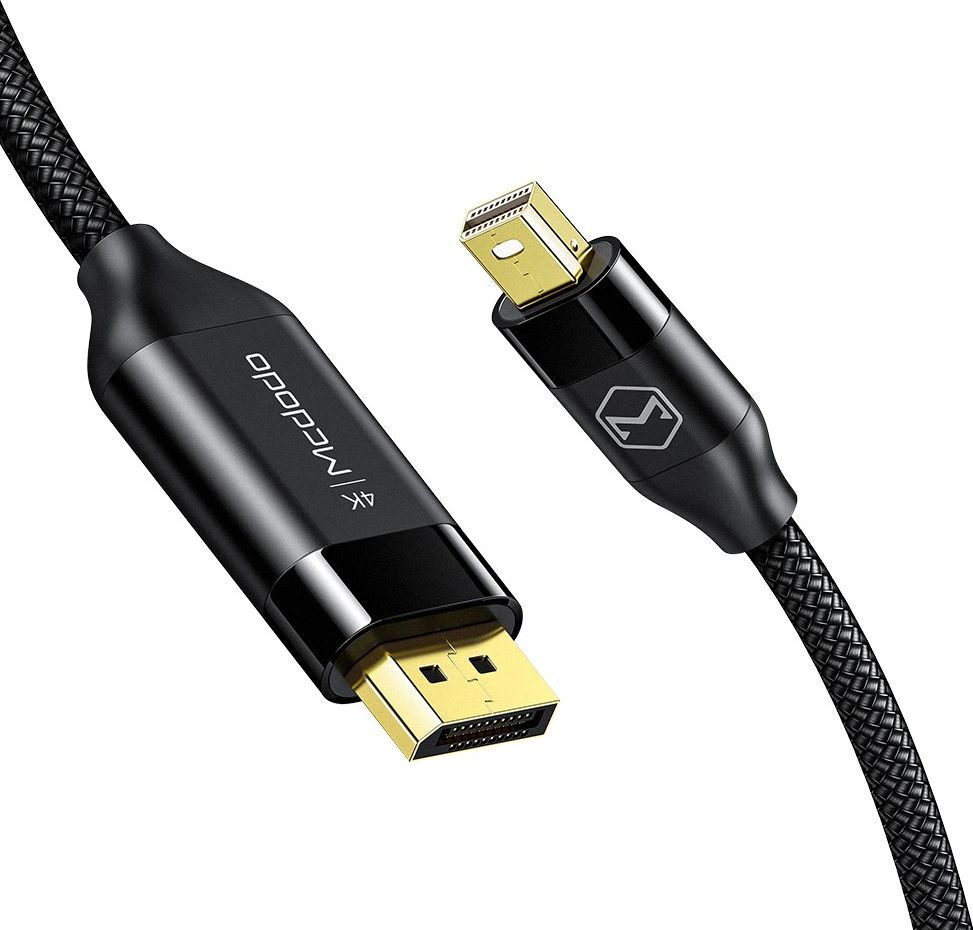 Kabel Mcdodo DisplayPort Mini - DisplayPort 2m czarny (MDD65) MDD65 (6921002681506) kabelis video, audio