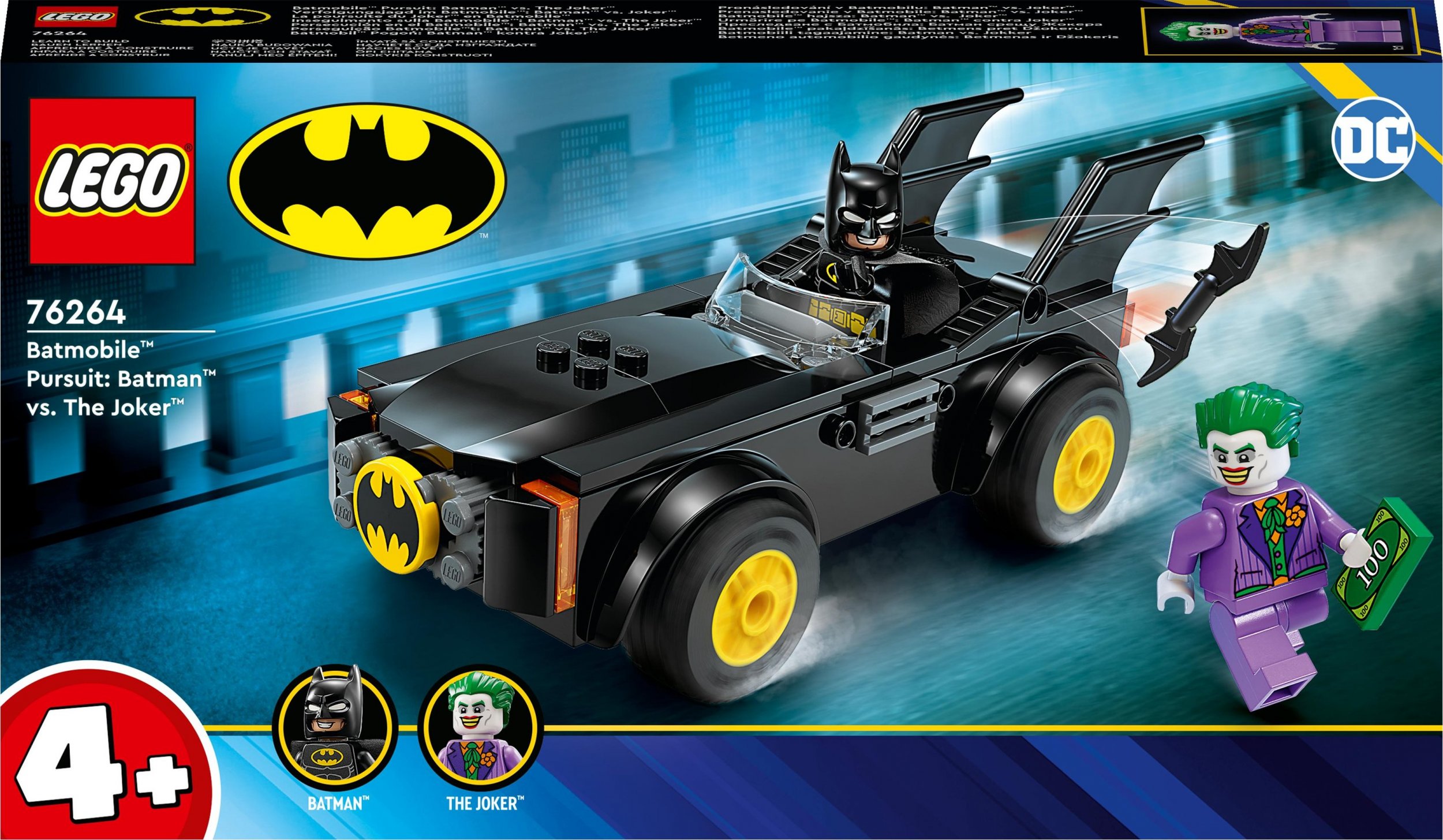 LEGO DC Batmobil Trademark  Pogon: Batman Trademark  kontra Joker (76264) 76264 (5702017419800) LEGO konstruktors