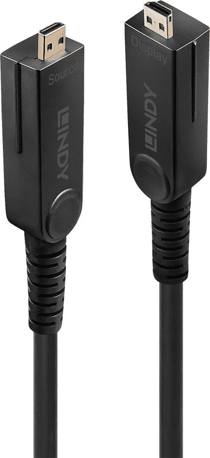 Kabel Lindy DVI-D - DVI-D HDMI - HDMI HDMI Micro - HDMI Micro 10m czarny (JAB-6139668) JAB-6139668 (4002888383202) kabelis video, audio