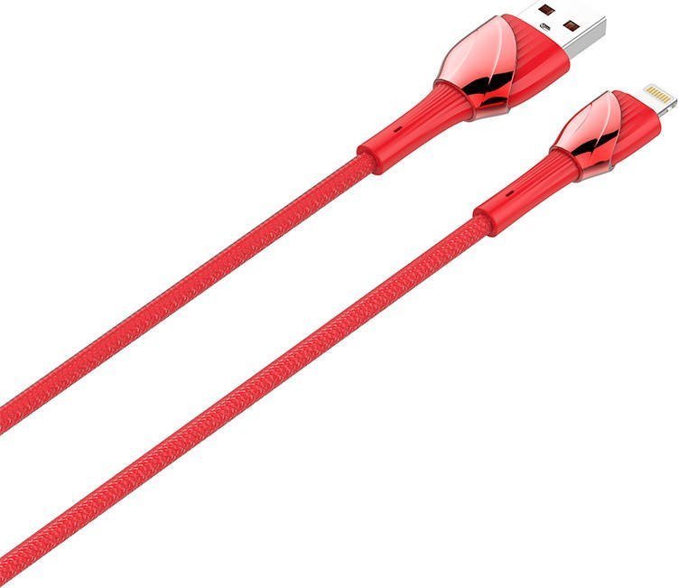 Kabel USB LDNIO USB-A - Lightning 2 m Czerwony (LDN80) LDN80 (5905316144682) USB kabelis