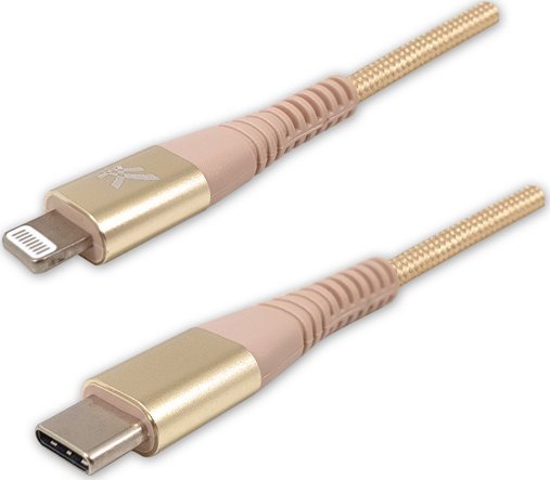 Kabel USB Logo USB-C - Lightning 1 m Zloty 10158088 (8590274718951) USB kabelis