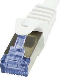 LOGILINK - Patchcord Cat.6A 10G S/FTP PIMF PrimeLine 10m white tīkla kabelis