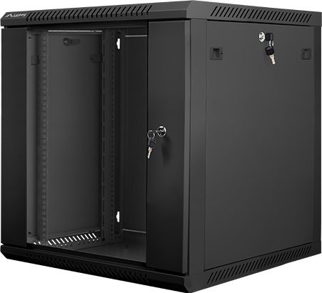 Wall-Mounted Rack 19''   12U 600X600mm black Serveru aksesuāri