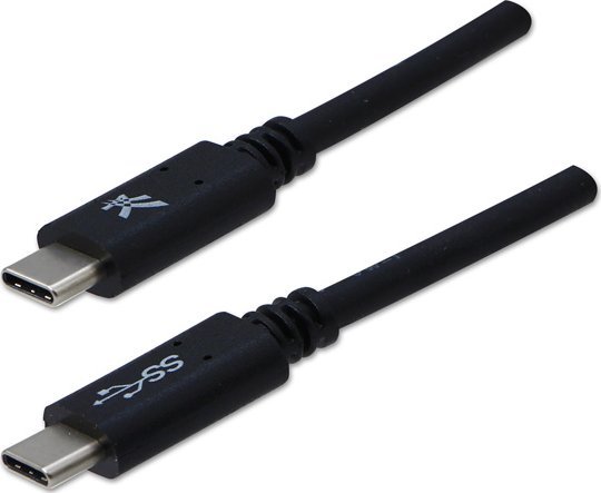 Kabel USB Logo USB-C - USB-C 1 m Czarny 10158113 (8590274761995) USB kabelis
