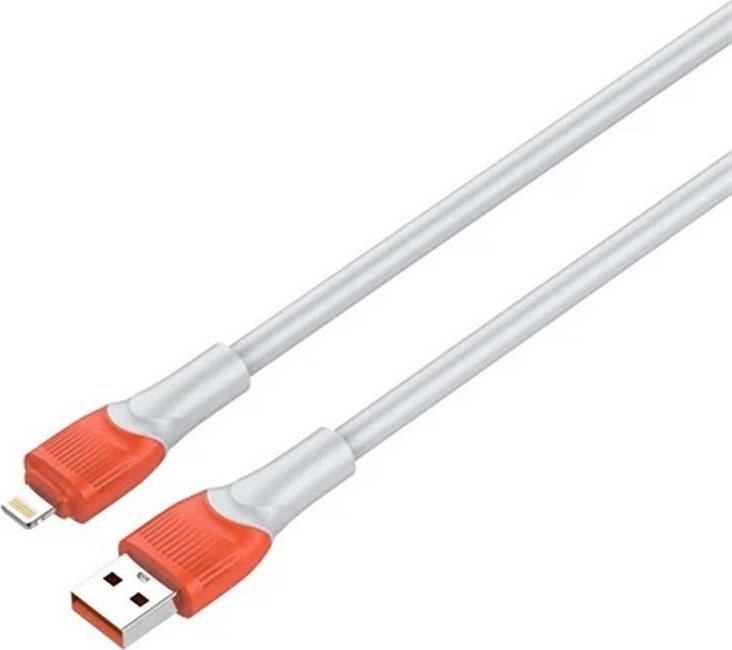 Kabel USB LDNIO USB-A - Lightning 3 m Pomaranczowy (LDN87) LDN87 (5905316144545) USB kabelis