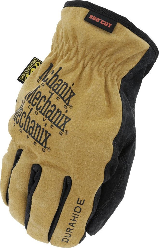 Mechanix Wear REKAWICE MECHANIX DURAHIDE Registered  DRIVER E6-360 BLACK/TAN LDDH-X75-012 (781513659045) cimdi