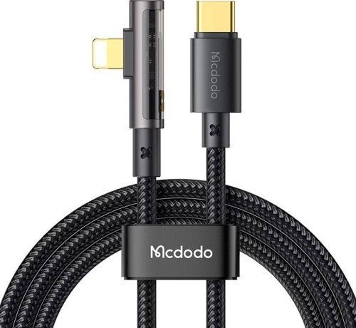 Kabel USB Mcdodo USB-C - Lightning 1.8 m Czarny (MDD97) MDD97 (6921002633918) USB kabelis