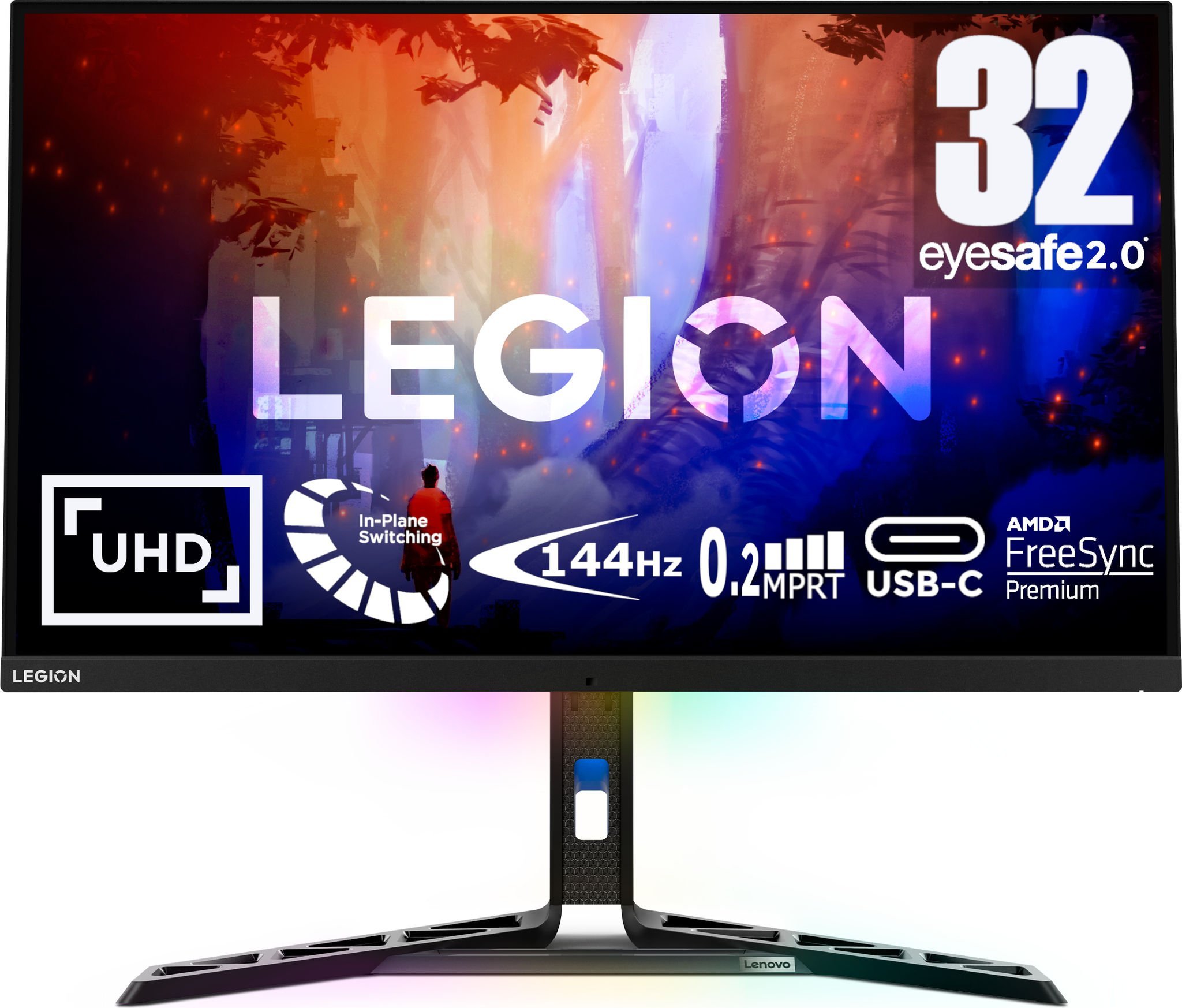 LENOVO LEGION Y32P-30 31.5 INCH 4K UHD PRO GAMING MONITOR (IPS PANEL, 165HZ (OD), 0.5MS MPRT, USB-C,HDMI 2.1, DP 1.4, FREESYNC™ PREMIUM PRO, monitors