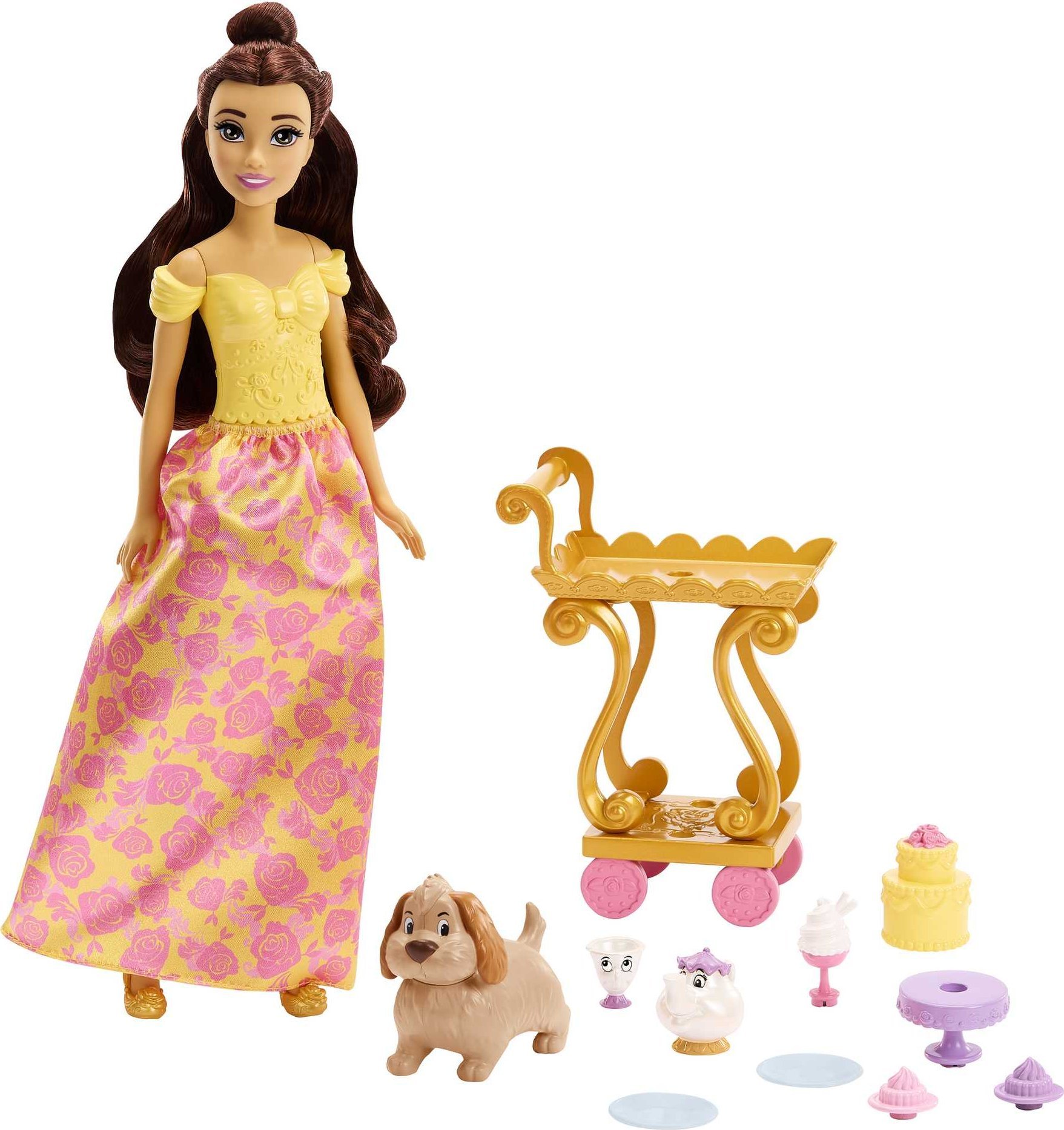 Mattel Lalka Disney Princess Bella i w?zek z podwieczorkiem GXP-863218 (194735120475) bērnu rotaļlieta