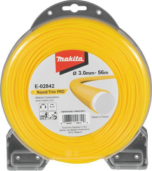 Makita NYLON ROUND LINE 3.0mm/56m PRO ME-02842 Zāles pļāvējs - Trimmeris