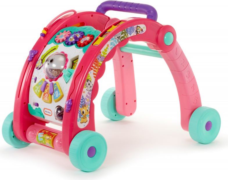 Little Tikes 3w1 Chodzik i stol aktywnosci rozowy ( 643095 ) 303650 (050743643095) Bērnu staigulis