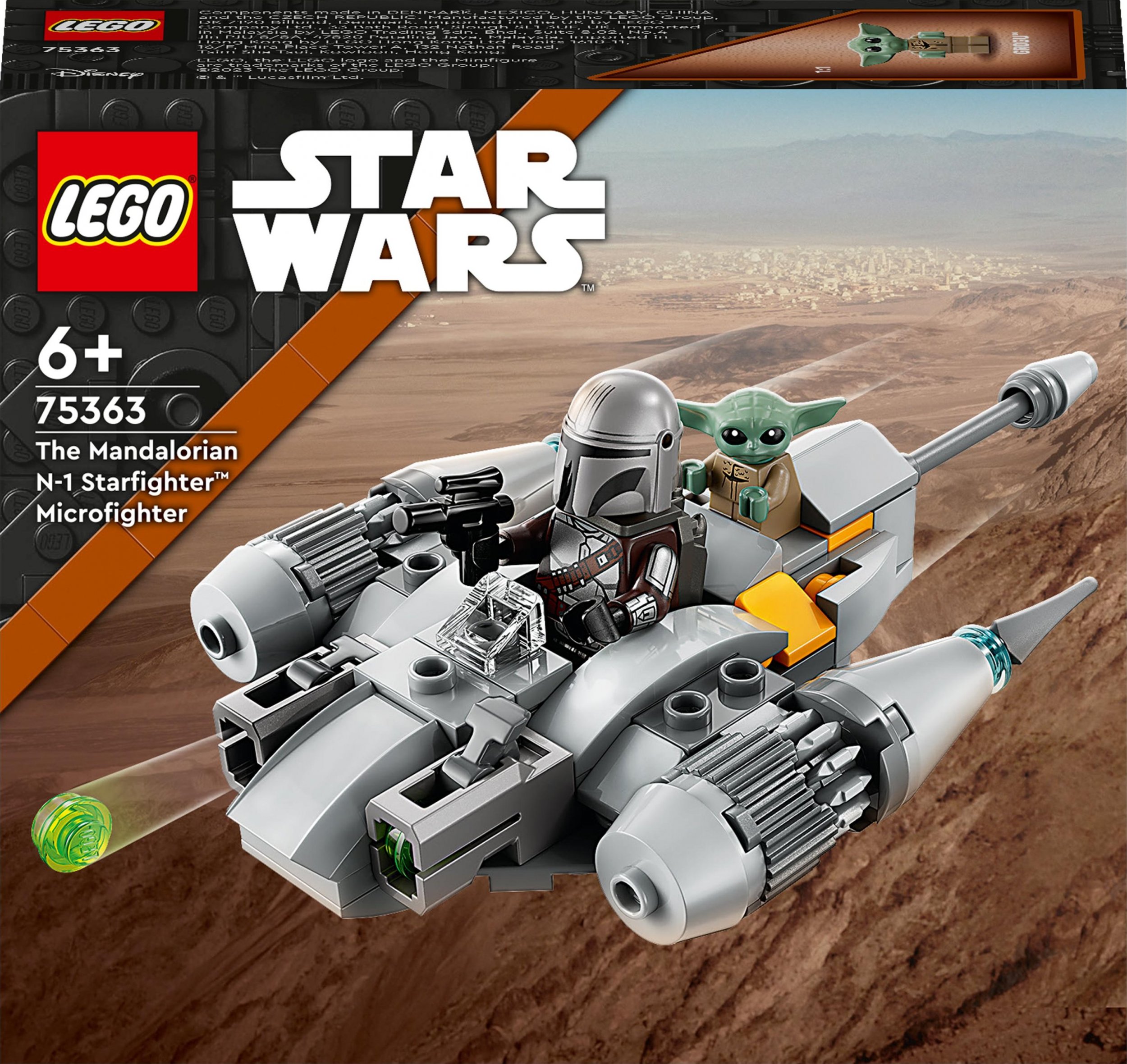 LEGO Star Wars Mysliwiec N-1 Trademark  Mandalorianina w mikroskali (75363) 75363 (5702017421445) LEGO konstruktors