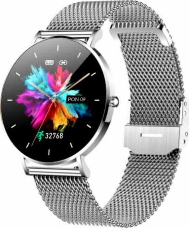 Manta Alexa Srebrny + Czarny pasek Viedais pulkstenis, smartwatch