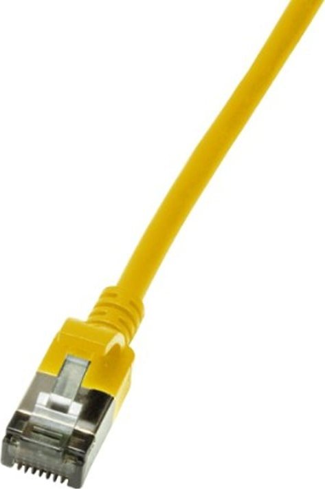 LogiLink CQ9017S Ultraflex SlimLine Cat.6A Patchkabel STP, gelb 0.3m kabelis, vads