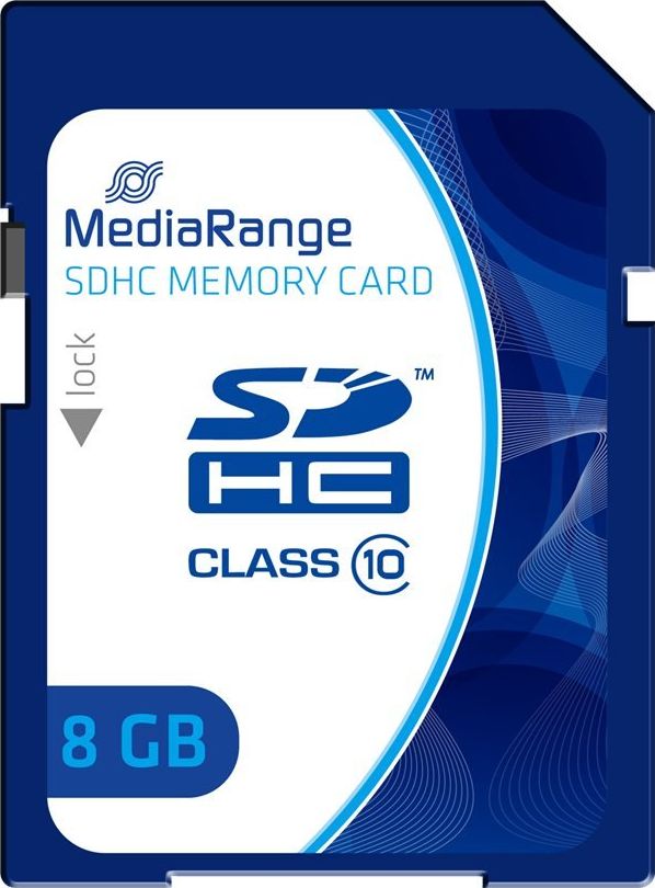 SD Card 8GB MediaRange SDHC CL.10 atmiņas karte