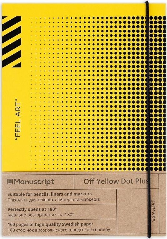 Manuscript Publishing Notatnik A5/80K Off-yellow Dot Plus 473521 (4822948200030)