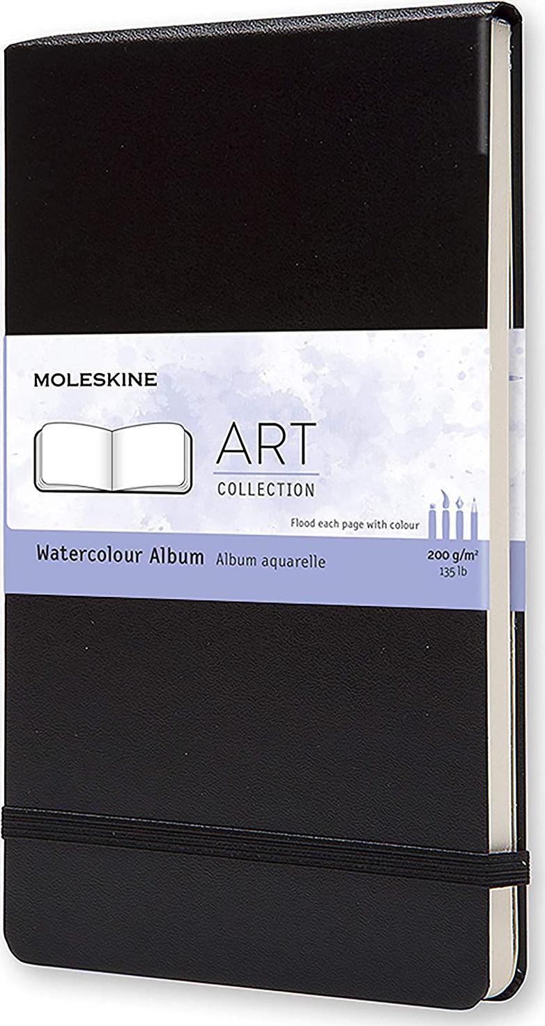 ALBUM MOLESKINE WATERCOLOR L (13X21CM) CZARNY MS-705625 (9788883705625)