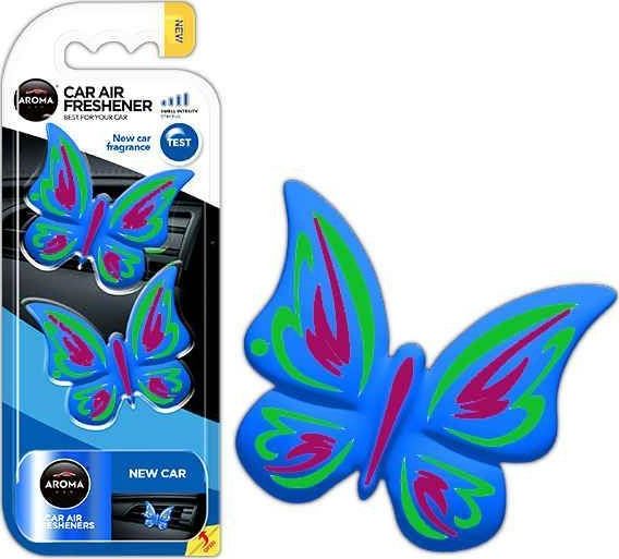 MTM Odswiezacz powietrza AROMA FANCY SHAPES BUTTERFLY New Car V31AC-AMI-A83570 (5902846835707) auto kopšanai