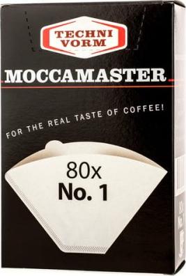 Moccamaster Filtry do kawy nr1 80szt. 85090 (8712072850903) piederumi kafijas automātiem