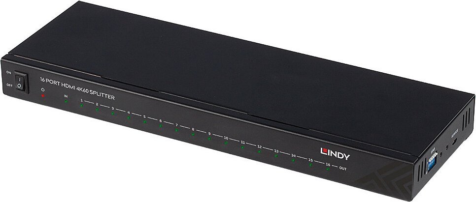 Lindy Splitter HDMI 16 Port HDMI 4K60 dock stacijas HDD adapteri