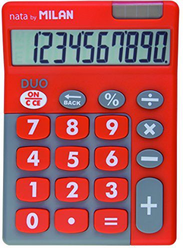 Kalkulator Milan Kalkulator 10 pozycyjny Touch Duo pomaraLczowy WIKR-957375 (8411574045090) kalkulators