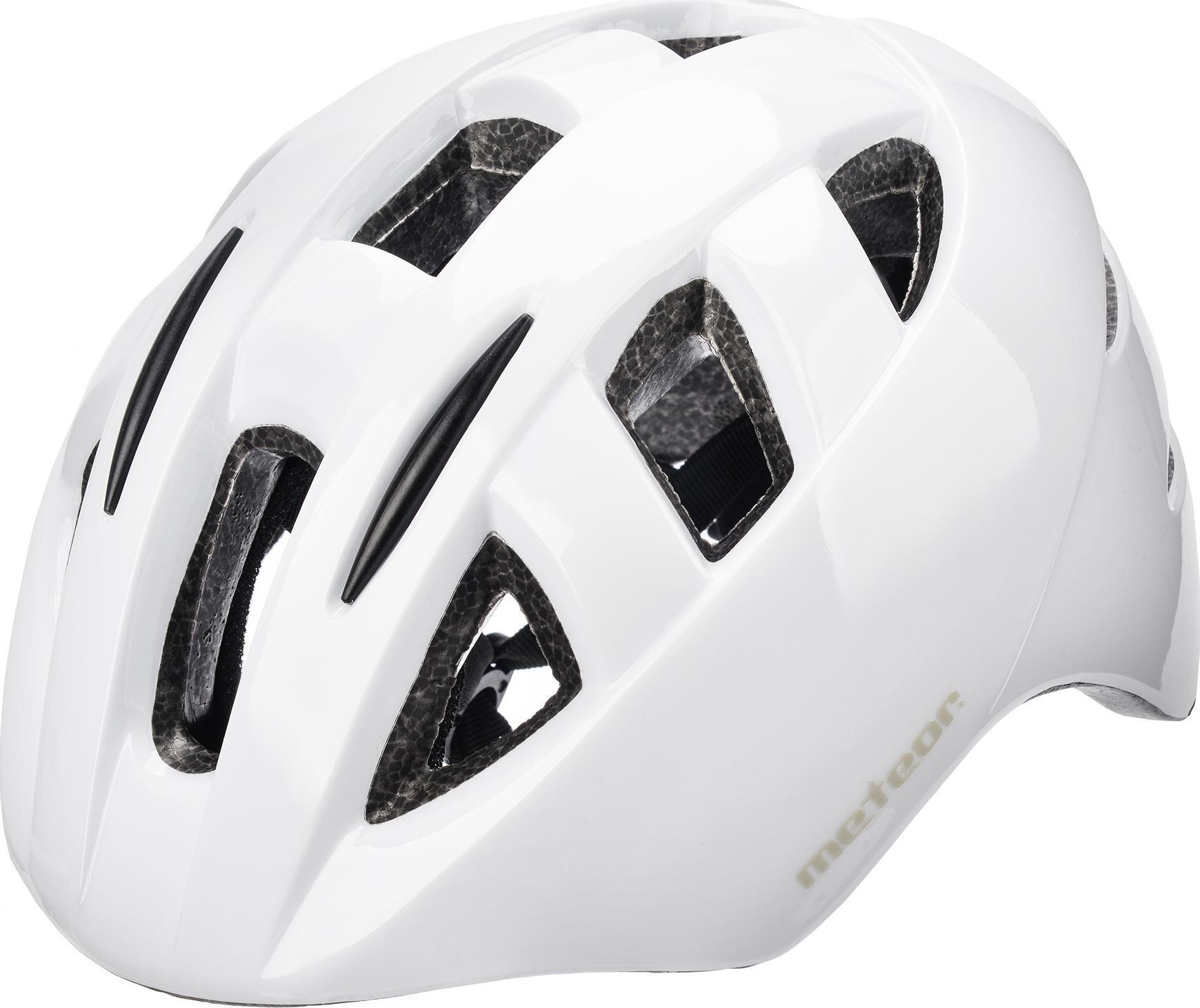 Meteor Kask rowerowy Meteor PNY11 M 48-53 cm bialy Uniwersalny 25244*uniw (5900724061859)